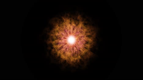 explosión de la nebulosa abstracta