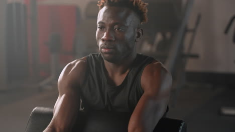 man working out in gym