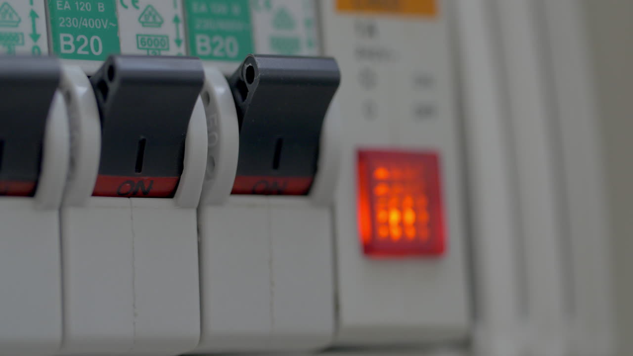 전원 패널에서 워터 히터를 켜는 것