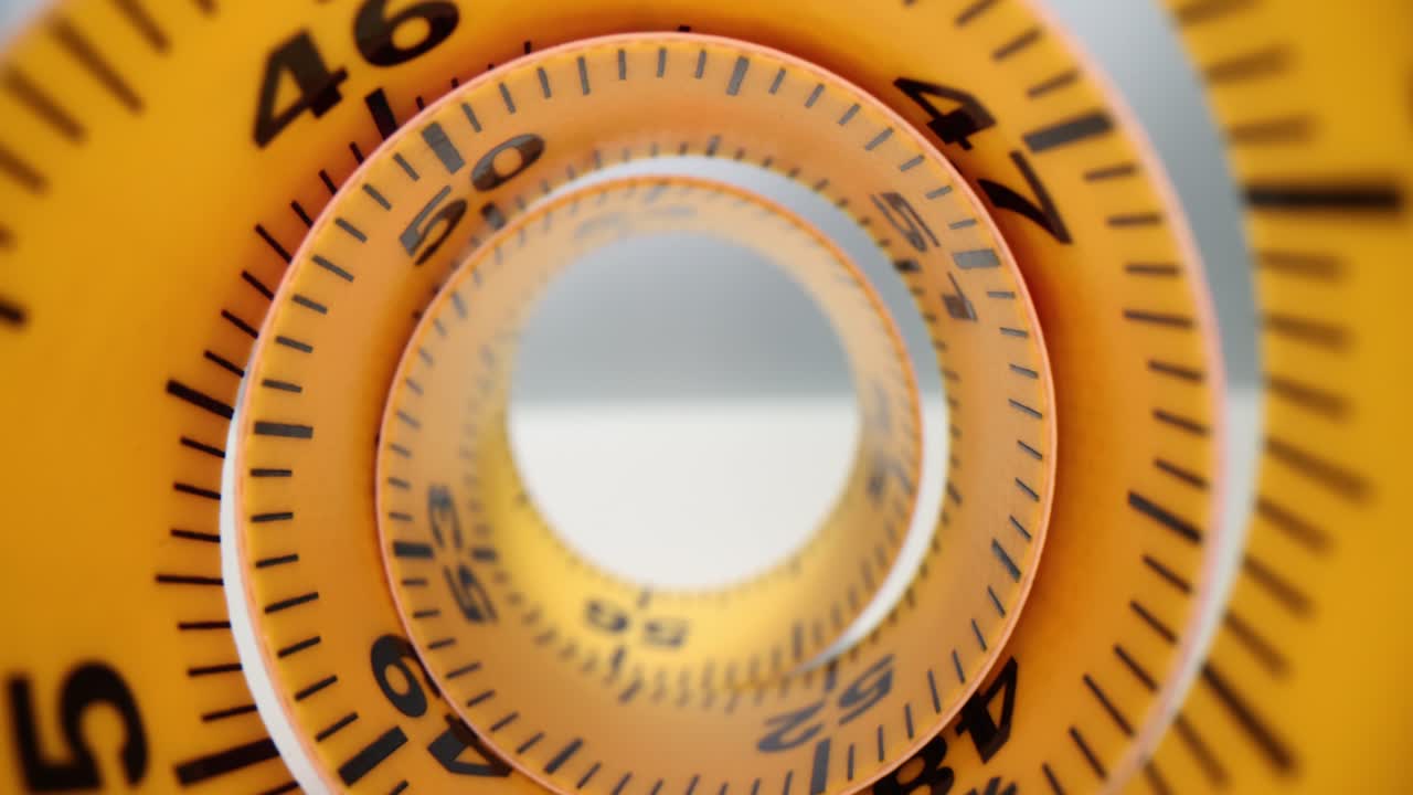 Abstract Spiral of a Measuring Tape