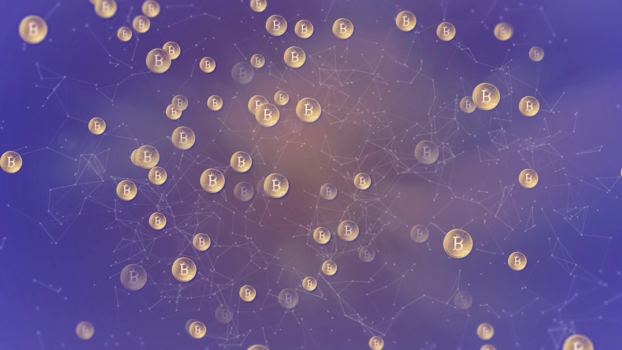 Animazione di rete di connessioni con icone su mappamondo