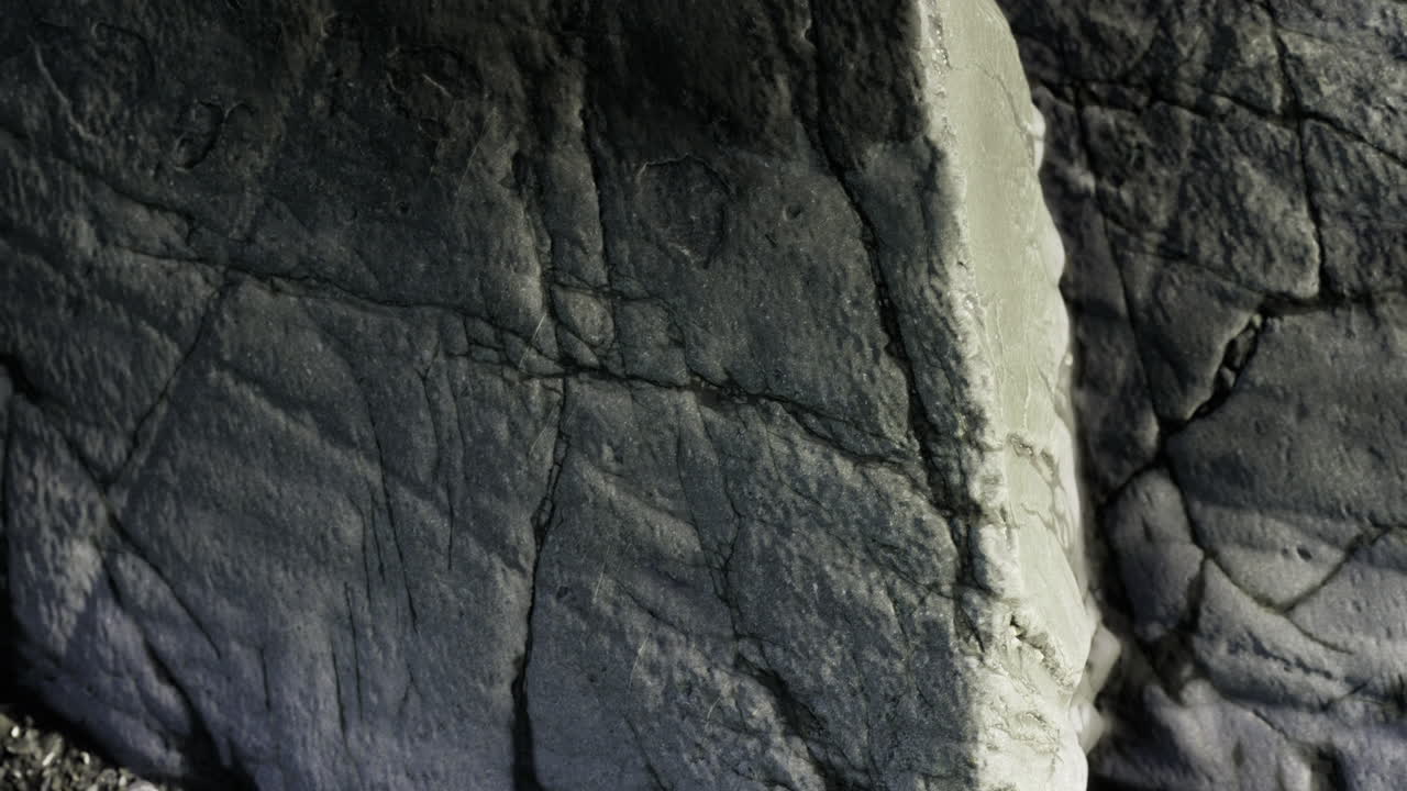 Unique geological formation with intricate textures in nature