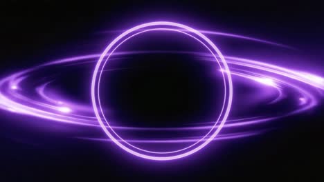 abstract purple neon circle