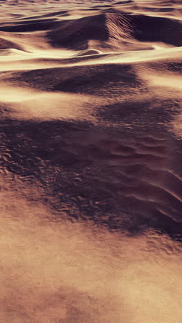 impresionante vista aérea de las dunas de arena en el desierto