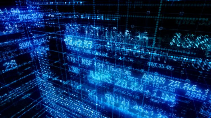 Stock Market Technology Interface Computer Data Digital Screen