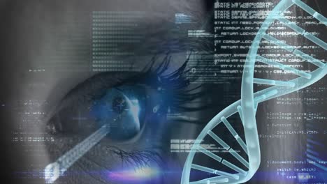 Woman-blue-eye-with-binary-code-and-spinning-DNA-