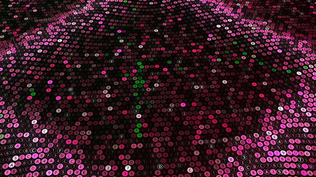 Padrão Geométrico Abstrato com Letras e Números