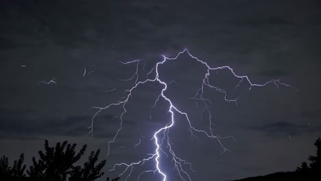 night storm with lightning