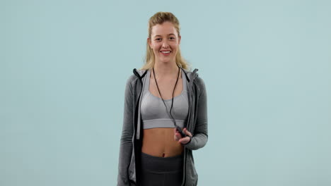 fitness, unirse y una mujer con un temporizador