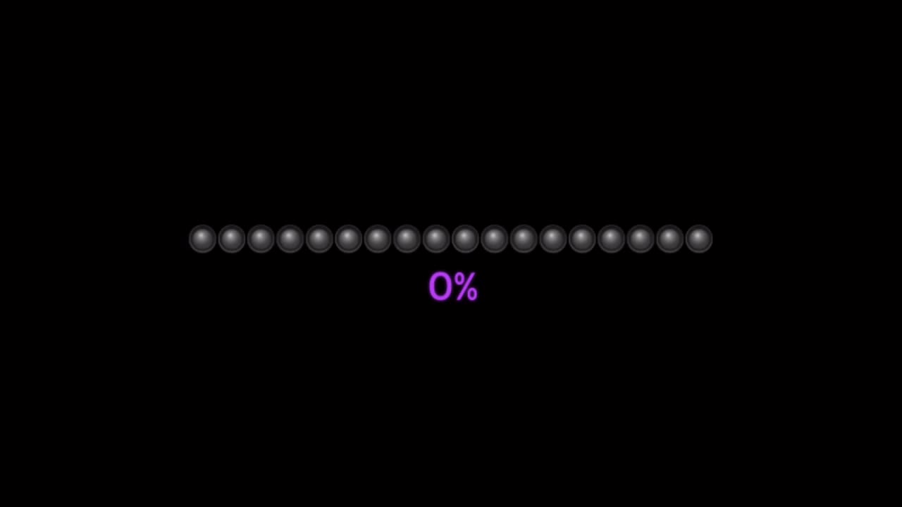 Animation purple loading bar.