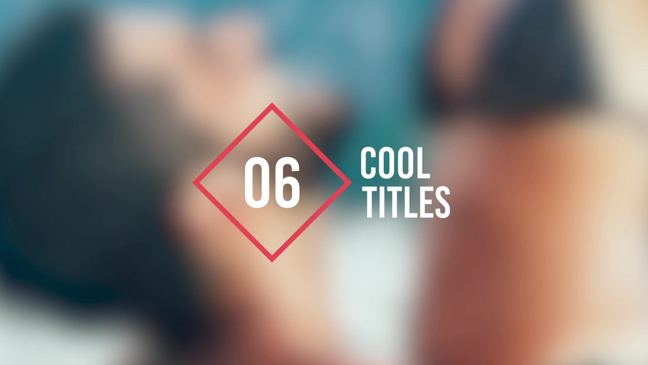Collezione di Titoli di Motion Graphics Moderni e Minimalisti.