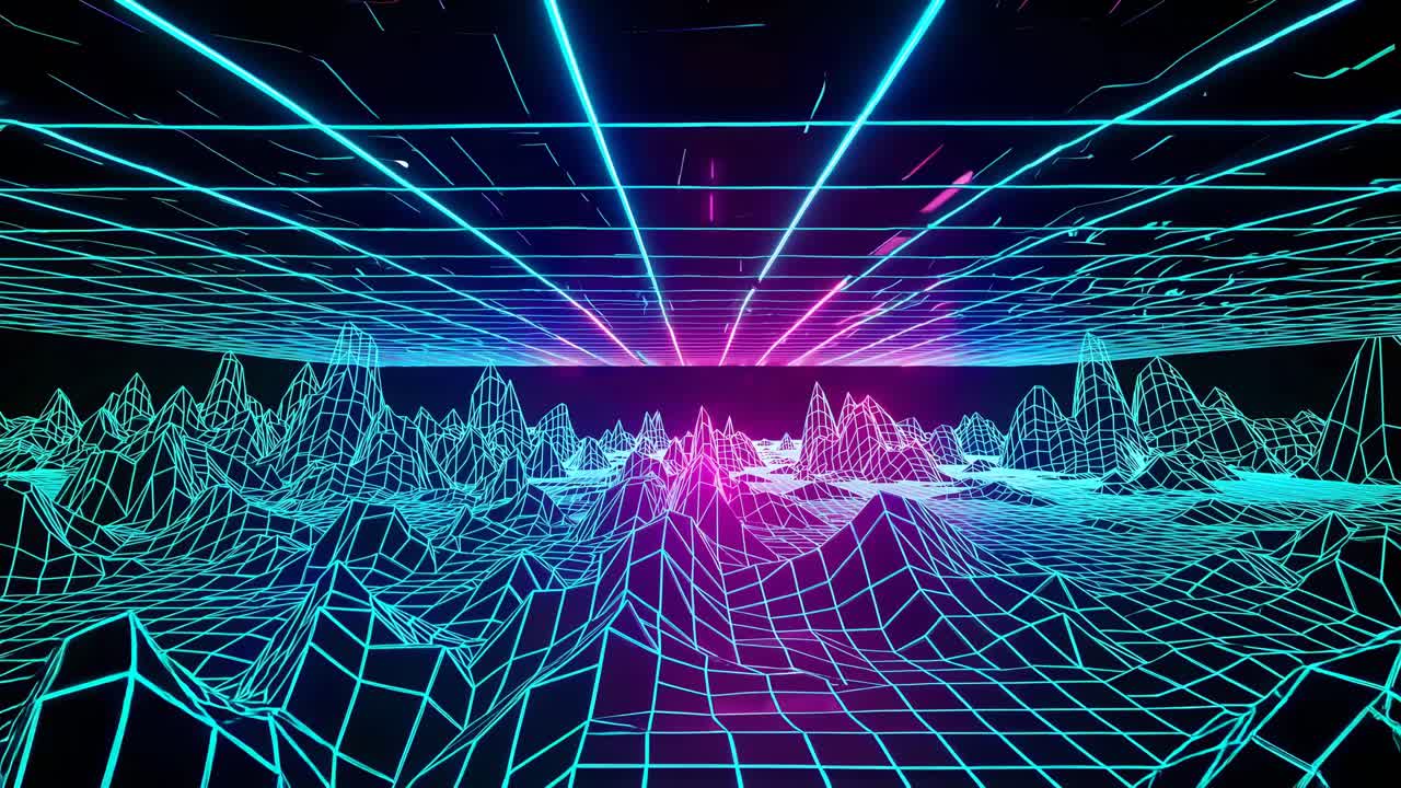 Cyberpunk Retro Landscape