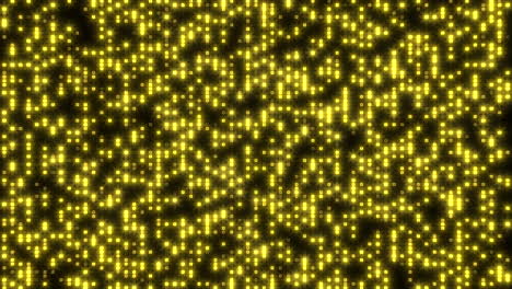 yellow neon pixels pattern in 80s style