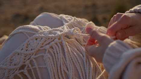 Creating macrame art