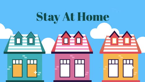 buildings facades stay home campaign