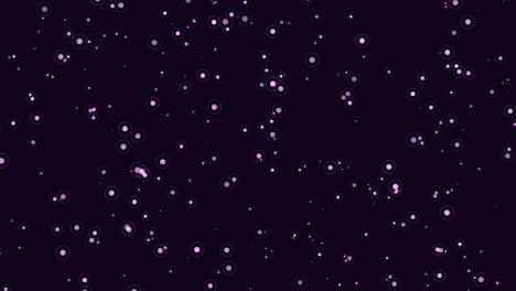 fly colorful glitters with neon color in dark space