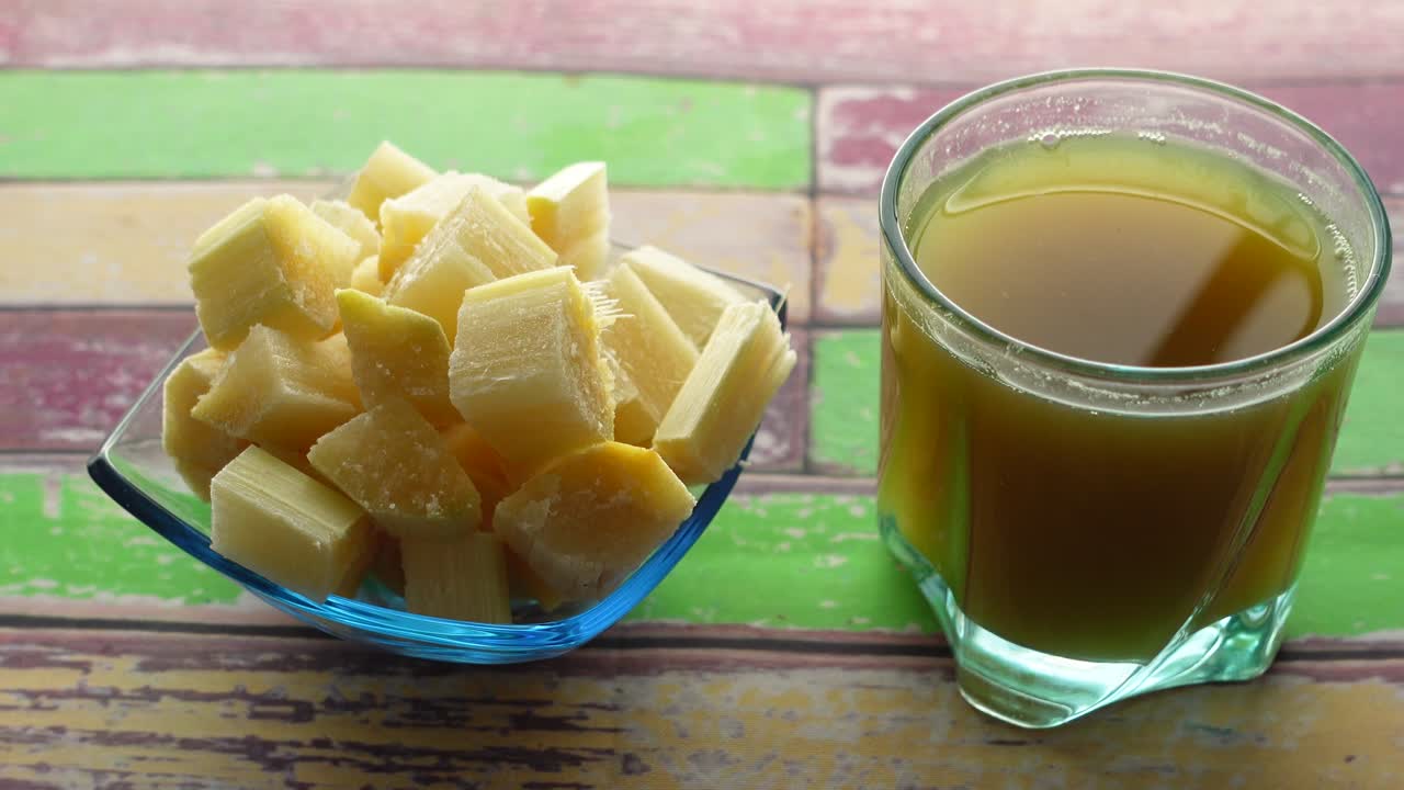 사탕수수 주스 및 큐브