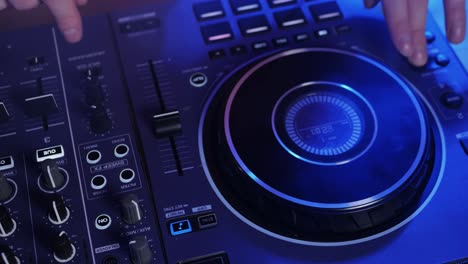 dj mixing and controlling music