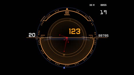 hi-tech software navigation screen. aviation navigation panel.