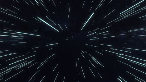 a través del espacio en un bucle de viaje interestelar.