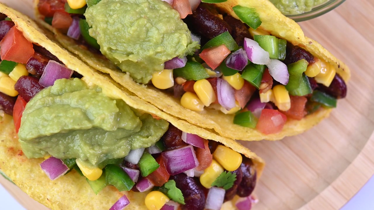 Taco messicano vegano