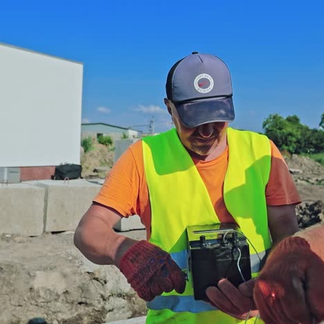 worker on construction site