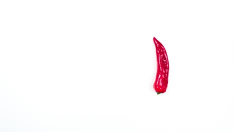 4k load up on healthy vegetables. red pepper moves in a circle фе looping. creative stop motion animation. program load loop.