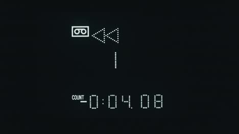 Rewind Counter on VCR Timecode,  Retro Led Indicator