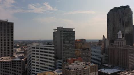 Paisaje-Urbano-Del-Centro-De-Nueva-Orleans-Desde-El-Aire