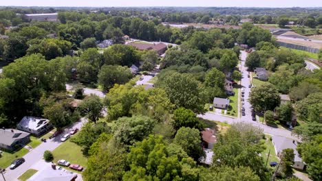 Aerial-over-middle-class-neighborhood-in-winston-salem-nc,-north-carolina