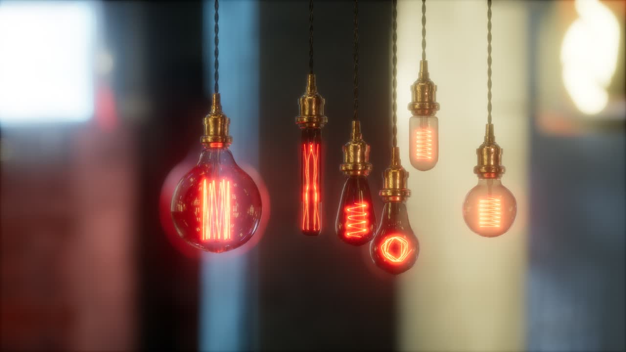 vieja bombilla incandescente retro vintage