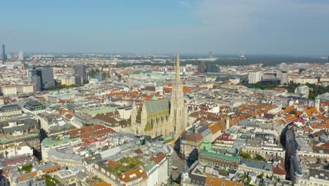 aerial establishing shot of st