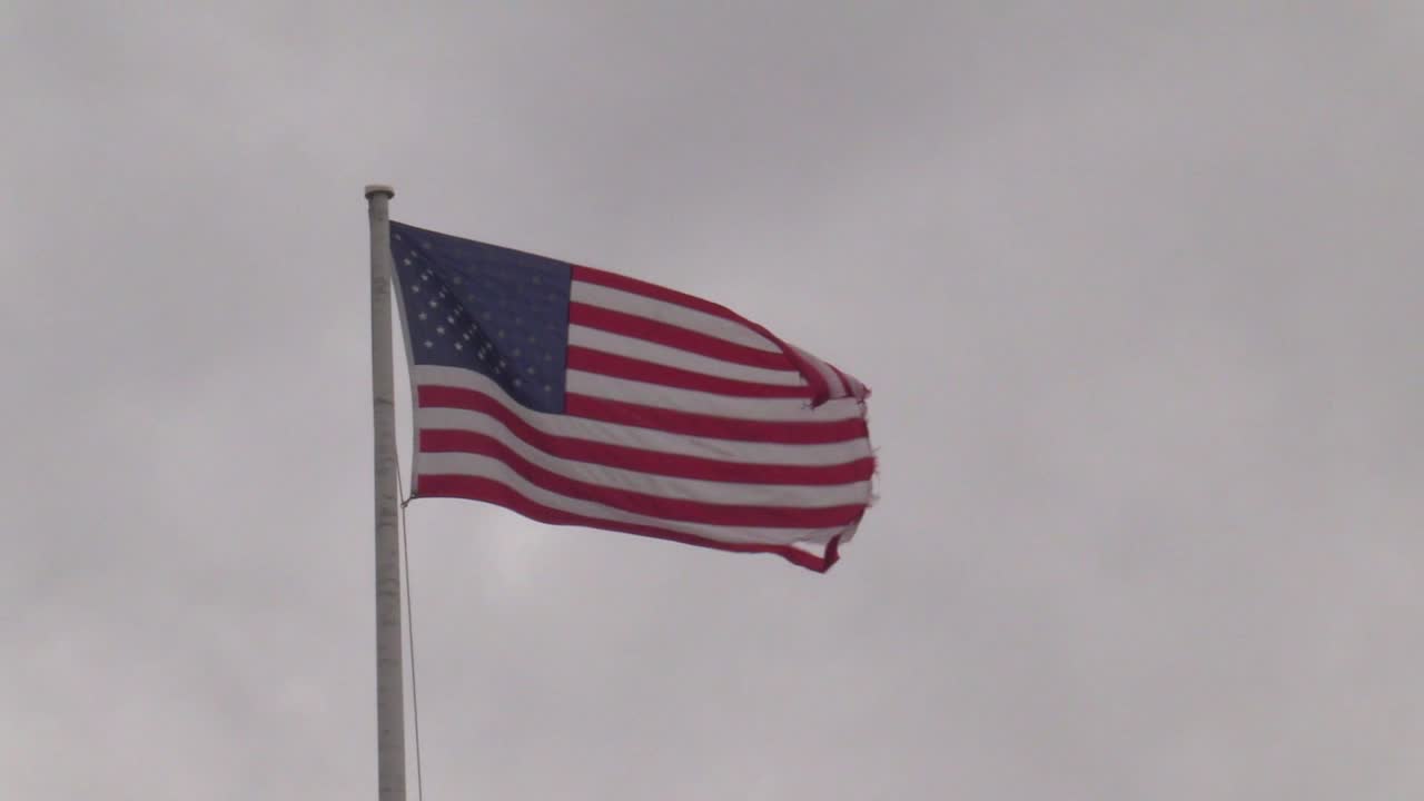 Old Glory flying high