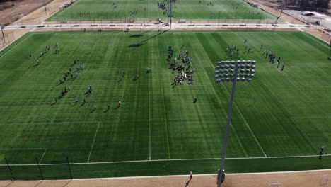 ultimate frisbee tournament field aerial