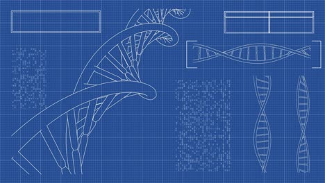 plan de adn rna doble hélice ciencia lenta microscopio electrónico de primer plano dof 4k