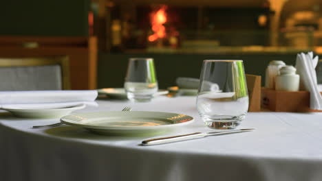 luxury table of a restaurant