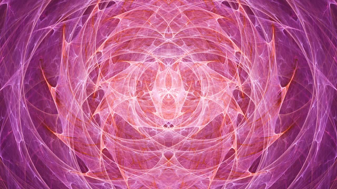 portal de espíritu misterioso despertado - fractal abstracto sin fisuras, telón de fondo artístico caleidoscopio, arte de línea de galaxias cósmicas de geometría espiritual - ideal para música vj y fondos meditativos