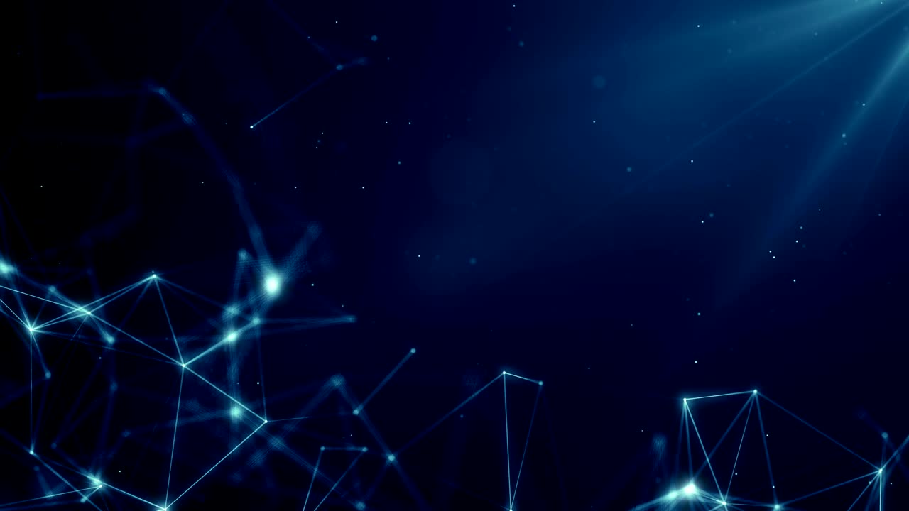 Plexus abstract network titles technology science background loop