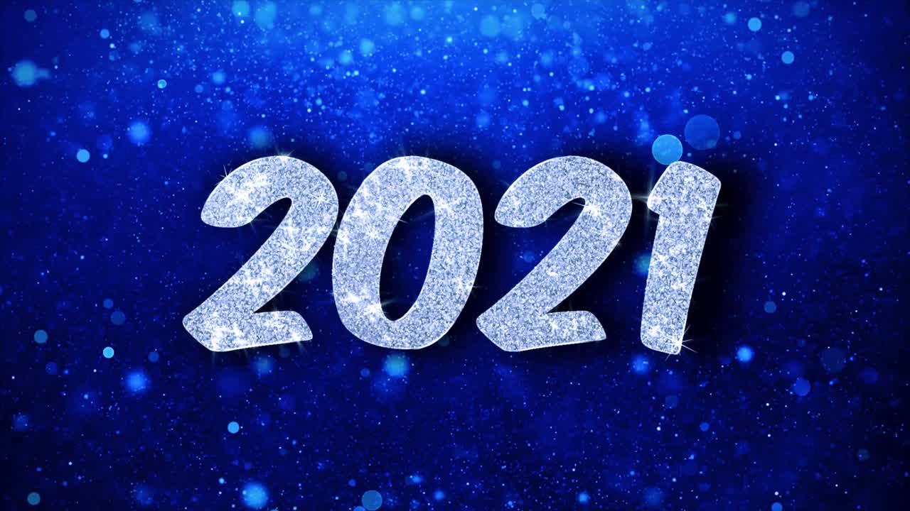 2021 Sparkling New Year Background