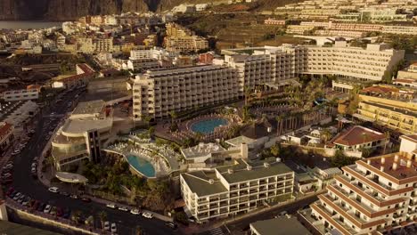 aerial-footage-of-residential-real-estate-in-tenerife-island-Canary-Islands-holiday-travel-destination-in-spain-europe