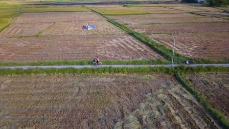 aerial footage of a mountain range in northern vietnam