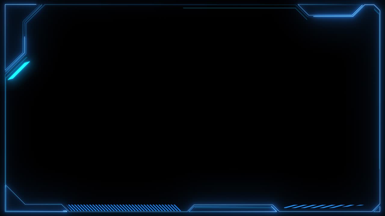 Digital hud futuristic video overlay futuristic cyber technology cyber hologram frame border