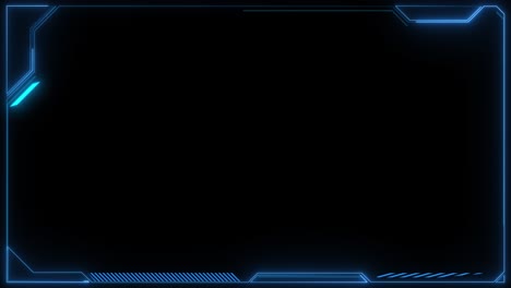 Digital hud futuristic video overlay futuristic cyber technology cyber hologram frame border