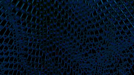 patrón abstracto de tubos azul oscuro