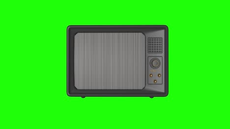 Green-screen-into-screen-old-television-tv-retro