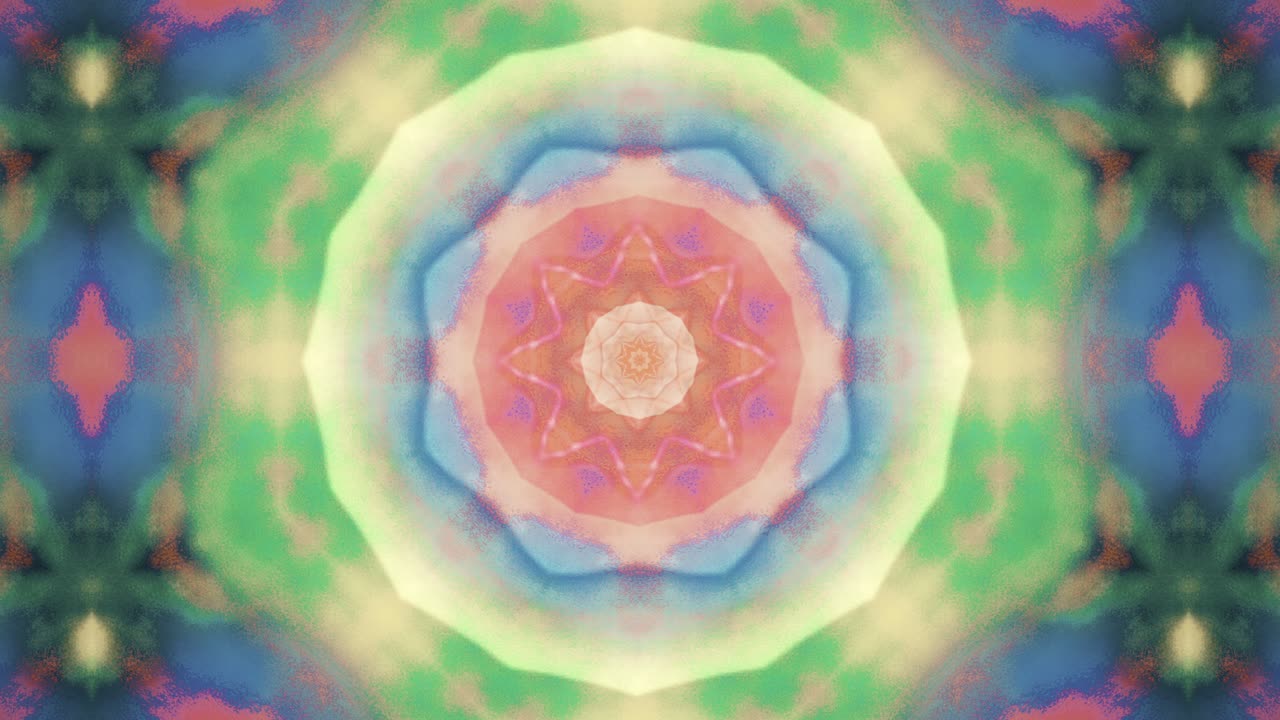 etéreo brillante simétrico mandala animación bucle sin costuras, bucle de animación capaz