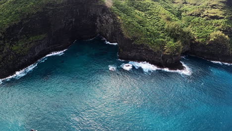 coastal landscape with dramatic cliffs and turquoise water