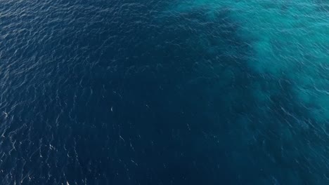 flying over the caribbean sea