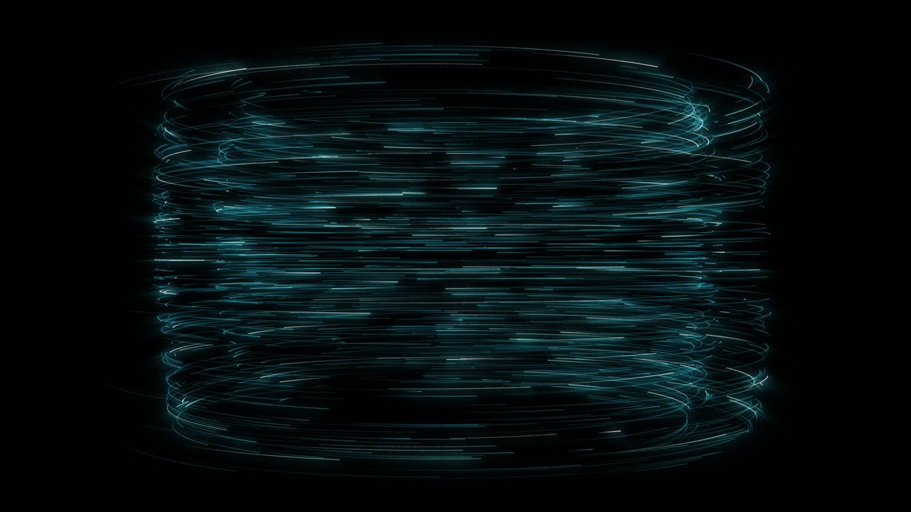 Particle swirl is cylinder shape.