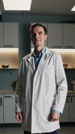 portrait of a scientist in a modern lab
